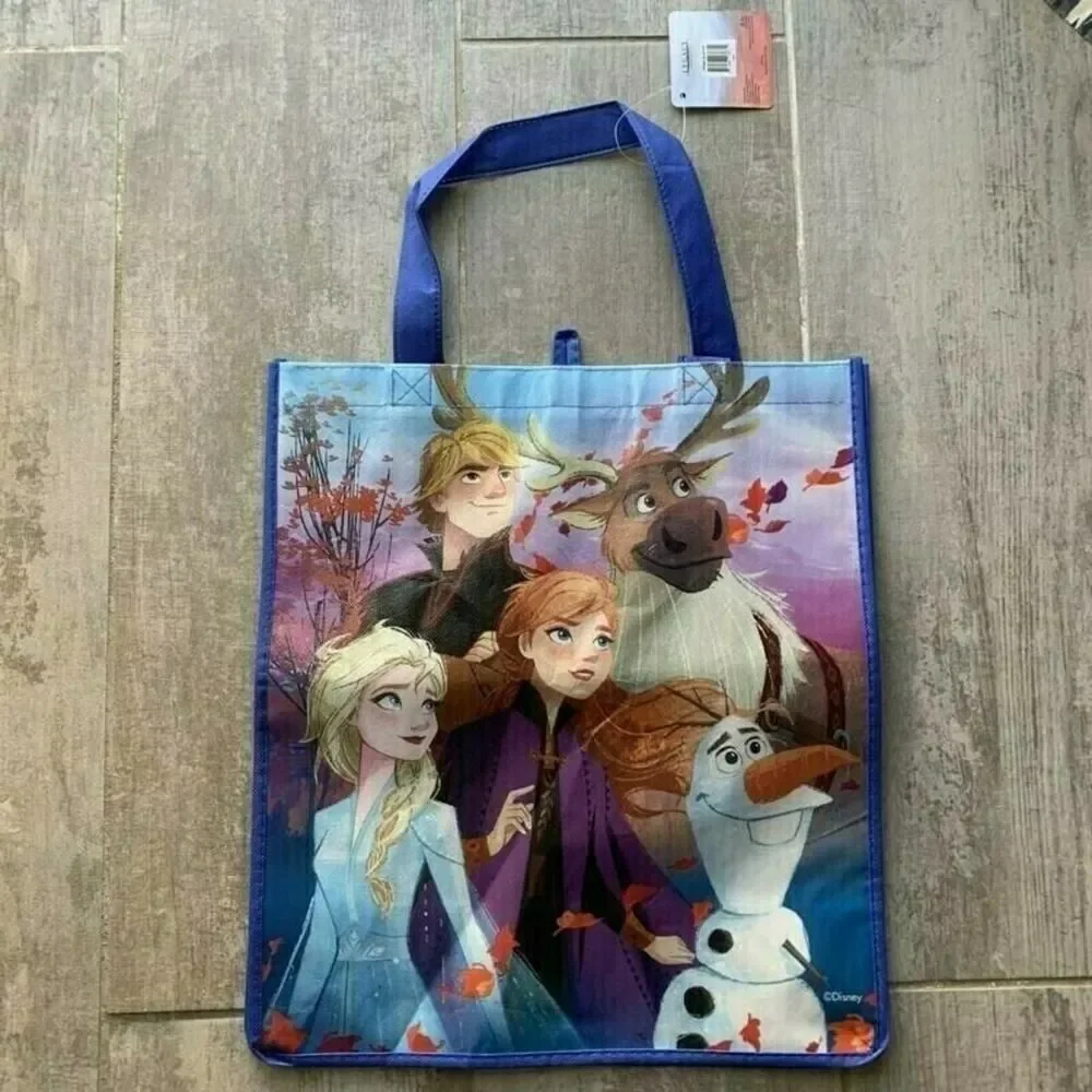FROZEN II 2 Reusable TOTE Bag Anna Elsa Olaf Disney Collectible Travel NEW